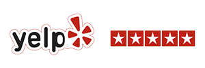 Yelp Logo Five Star Reviews
